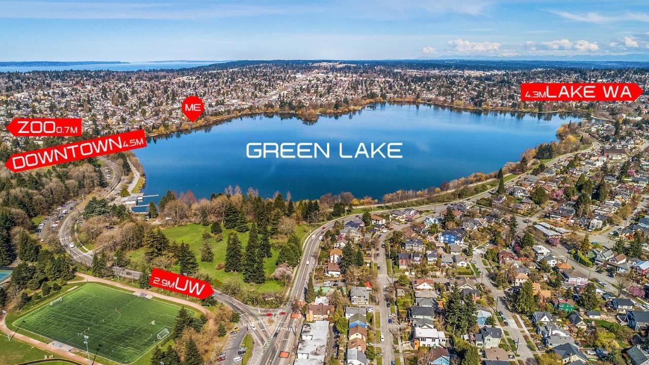 Green Lake 1St Line Home B With Central Air Conditioners Сіетл Екстер'єр фото